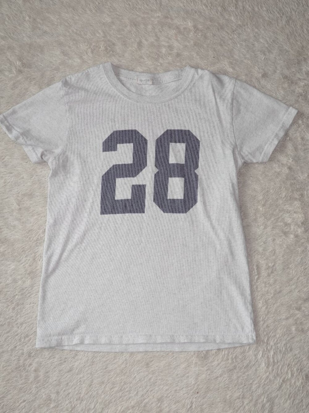 Women's One Size John Galt Chloe 28 T-Shirt, Gray, 100% Cotton, Like New